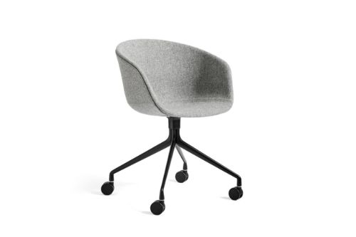 HAY AAC 25 About A Chair SH: 46 cm - Black Powder Coated Aluminium/Hallingdal 130