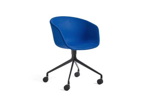 HAY AAC 25 About A Chair SH: 46 cm - Black Powder Coated Aluminium/Divina 756