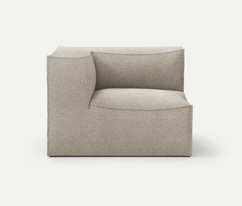 Ferm Living Catena Sofa Connect Corner L200 Confetti Boucle 108x108 cm - Light Grey