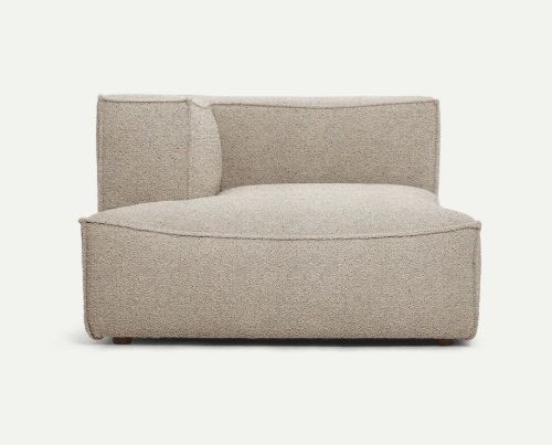 Ferm Living Catena Sofa Chaise Longue Left L600 Confetti Boucle 108x108 cm - Light Grey