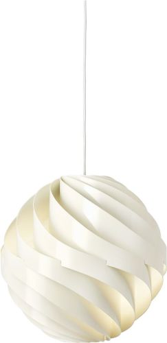 GUBI Turbo Pendant Ø: 36 cm - Alabaster White Glossy
