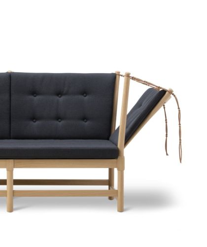 Fredericia Furniture 1789 2 Pers. Tremmesofa Højre L: 160 cm - Vidar 0182/Sæbebehandlet Eg
