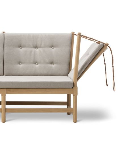 Fredericia Furniture 1789 2 Pers. Tremmesofa Højre L: 160 cm - Vidar 0222/Sæbebehandlet Eg