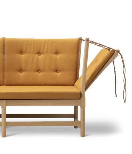 Fredericia Furniture 1789 2 Pers. Tremmesofa Højre L: 160 cm - Vidar 0472/Sæbebehandlet Eg