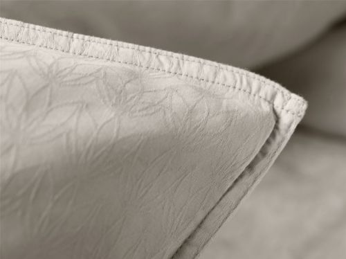 FDB Møbler R34 Tulipan Sengesæt m. knapper 140x220 cm - Beige