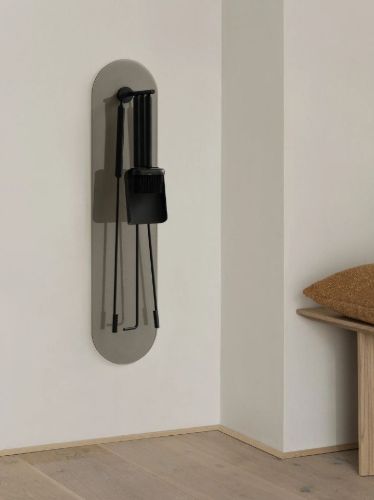 Blomus Ashi Fireplace Set 5 pcs. Wall Mounted - Brown