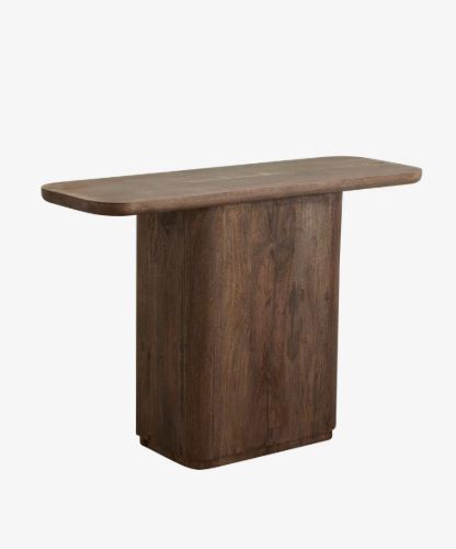 Nordal TOKE Console Table 120x40 cm - Dark Bown