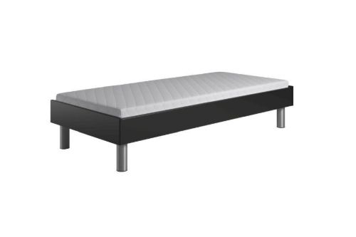 Kaagaard 380 Sengeramme 90x210 cm - Sortmalet Bøg/Metalben
