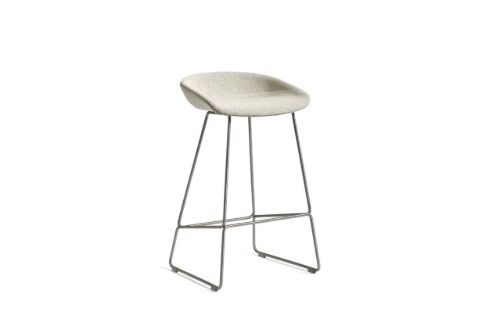 HAY AAS 39 About A Stool Full Upholstery SH: 65 cm - Stainless Steel/Coda 100
