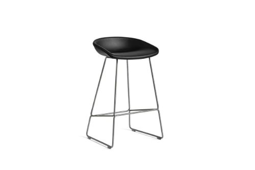 HAY AAS 39 About A Stool Full Upholstery SH: 65 cm - Stainless Steel/Sierra SI1001