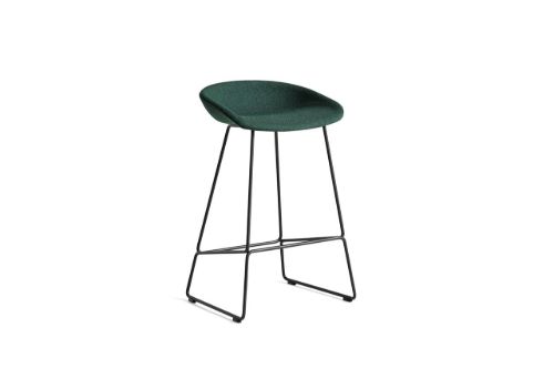 HAY AAS 39 About A Stool Full Upholstery SH: 65 cm - Black Powder Coated Steel/Olavi By HAY 16