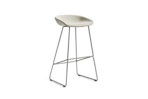 HAY AAS 39 About A Stool Full Upholstery SH: 75 cm - Stainless Steel/Coda 100
