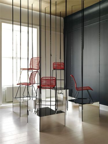 Montana Panton One Lounge Stol SH: 40 cm - Silk Grey/Scarlett