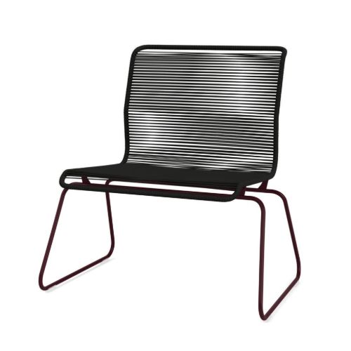 Montana Panton One Lounge Stol SH: 40 cm - Black Red/Clark