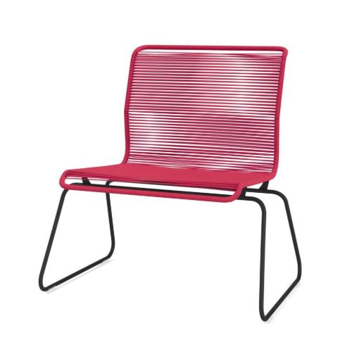 Montana Panton One Lounge Stol SH: 40 cm - Black/Scarlett