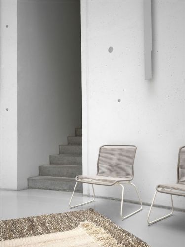 Montana Panton One Lounge Stol SH: 40 cm - Stainless Steel/Carmen