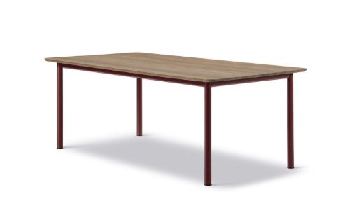 Fredericia Furniture 6631 Plan Bord 200x100 cm - Røget Eg/Bordeaux