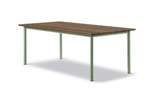 Fredericia Furniture 6631 Plan Bord 200x100 cm - Røget Eg/Modernist Green
