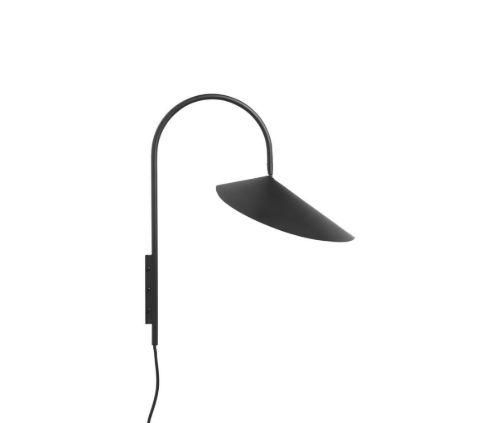 Ferm Living Arum Swivel Væglampe H: 47 cm - Sort