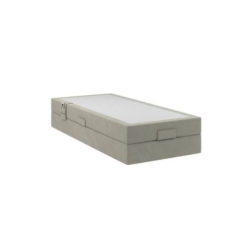 GOD NAT Odin Elevationsseng 105x210 cm - Fløjl/Beige VARESÆT