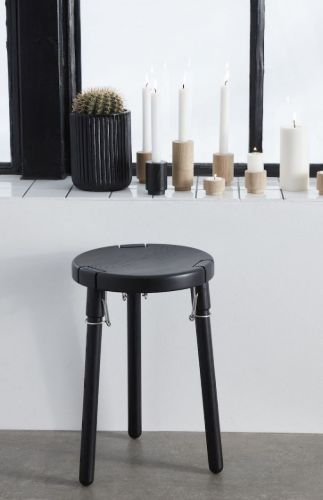 Andersen Furniture U1 Stool SH: 46,5 cm - Sort