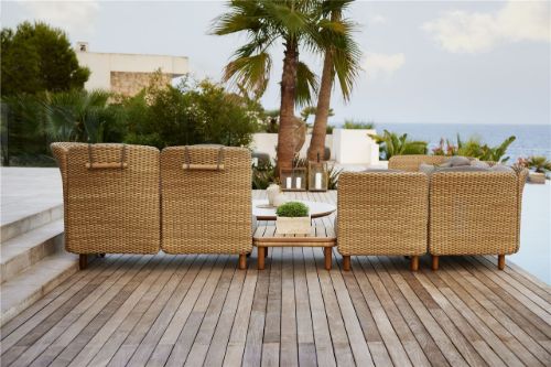 Cane-line Outdoor Arch Armlæn/Ryglæn Høj H: 93 cm - Natural