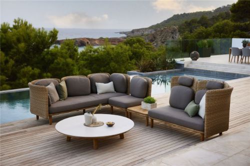 Cane-line Outdoor Arch Ryghynde 49x62 cm - Grå