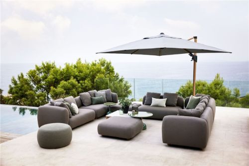 Cane-line Outdoor Capture Puf 100x100 cm - Taupe