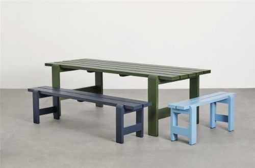 HAY Weekday Bench B: 140 cm - Steel Blue