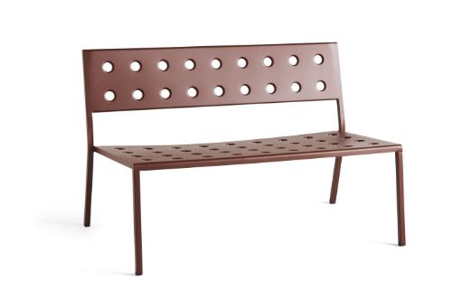HAY Balcony Lounge Bench L: 113,5 cm - Iron Red