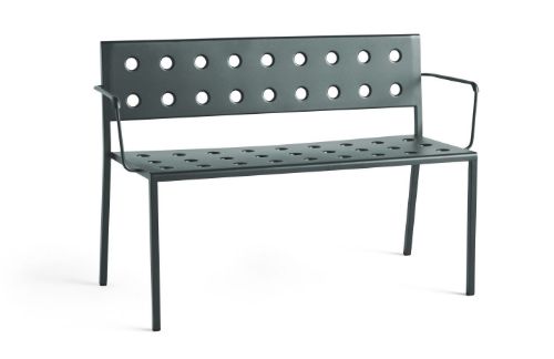 HAY Balcony Dining Bench W. Arm L: 121 cm - Dark Forest