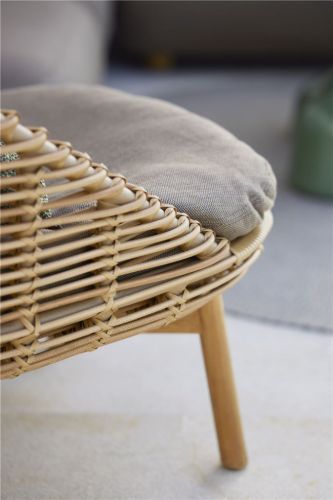 Cane-line Outdoor Hive Highback Stol inkl. Hynder SH: 35 cm - Natural/Taupe