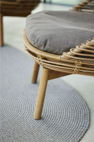 Cane-line Outdoor Hive Loungestol inkl. Hynder - Natural Teak/Taupe