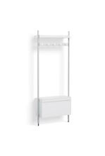 Billede af HAY Pier System 1061 1 Column 82x209 cm - PS White Steel/Clear Anodised Profiles