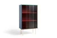 Billede af HAY Colour Cabinet Tall w. Glass Doors 75x39x130 cm - Multi 