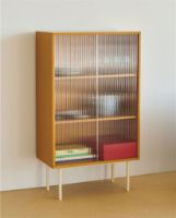 Billede af HAY Colour Cabinet Tall w. Glass Doors 75x39x130 cm - Yellow