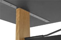 Billede af HAY Passerelle Table 300x95x74 cm - Oak/Ink Black Crossbar