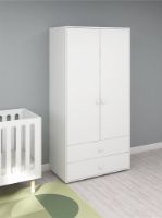 Billede af FLEXA Roomie Garderobeskab 2 Låger + 2 Skuffer H: 202.5 cm - Hvid 