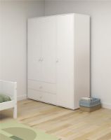 Billede af FLEXA Roomie Garderobeskab 3 Låger + 2 Skuffer H: 202.5 cm - Hvid