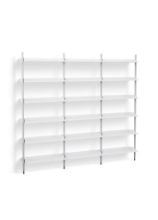 Billede af HAY Pier System 103 3 Columns 242x209 cm - PS White Steel/Clear Anodised Profiles