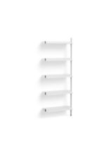 Billede af HAY Pier System 110 Add-On 80x209 cm - PS White Steel/Clear Anodised Profiles