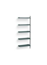 Billede af HAY Pier System 110 Add-On 80x209 cm - PS Blue Steel/Black Anodised Profiles