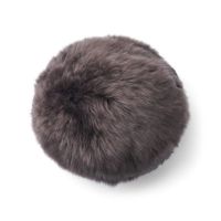 Billede af Natures Collection Angelite Round Cushion New Zealand Sheepskin Long Wool Ø25 cm - Walnut