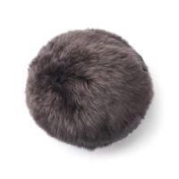 Billede af Natures Collection Angelite Round Cushion New Zealand Sheepskin Long Wool Ø30 cm - Walnut