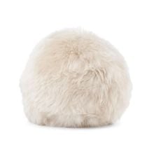 Billede af Natures Collection Angelite Round Cushion New Zealand Sheepskin Long Wool Ø30 cm - Linen