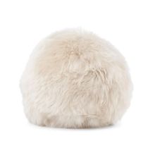 Billede af Natures Collection Angelite Round Cushion New Zealand Sheepskin Long Wool Ø35 cm - Linen