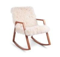 Billede af Natures Collection Rocking Chair with Sheepskin Cover B: 78 cm - Oak