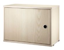 Billede af String Furniture Cabinet With Swing Door 58x42 cm - Ash