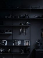 Billede af String Furniture Magazine Shelf Solid B: 78 cm - Black Stained Ash