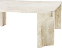 Billede af GUBI Doric Coffee Table Square 80x80 cm - Neutral White Travertine